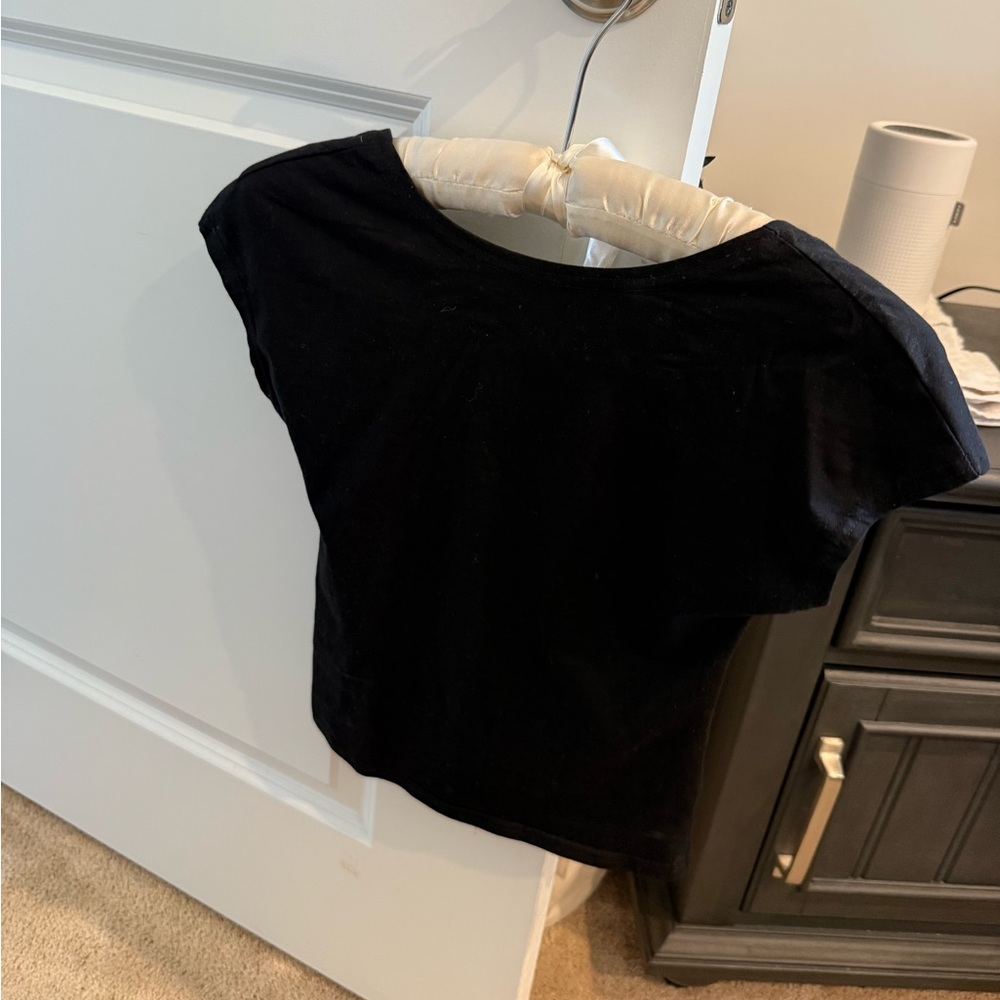Black Backless Women's Top